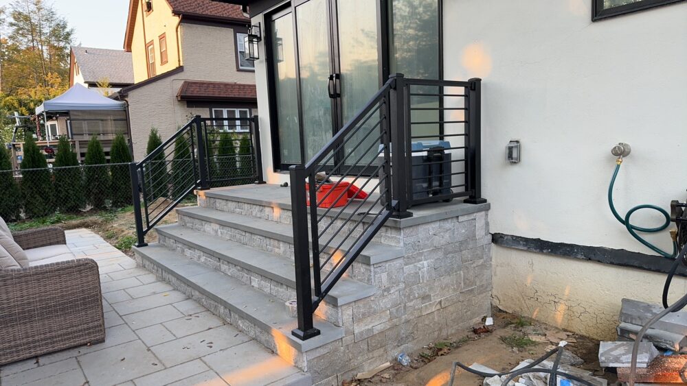 Front Entry Steps and Railing Renovation by Zhong’s Remodel Group
